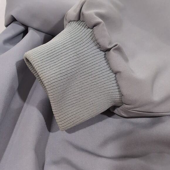 VTG WC Outerwear Jacket Mens Size XL Solid Gray Red Plaid Flannel Lined FLAWS - Picture 16 of 16